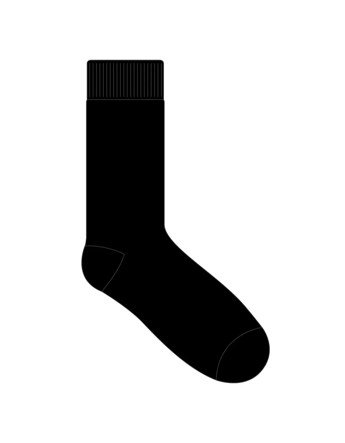 Tekli Çorap-Jens BLACK