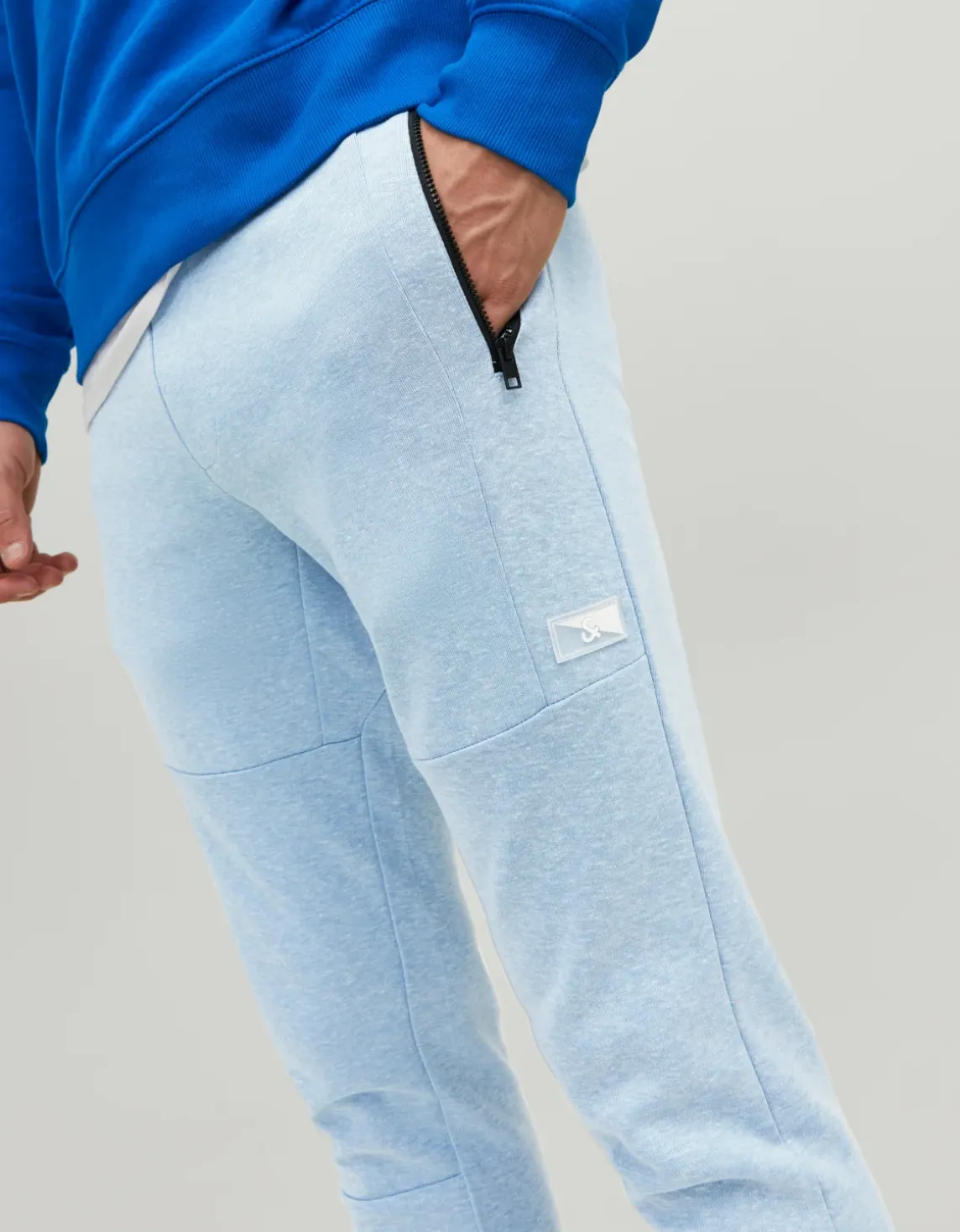 Erkek Beli Ayarlanabilir Sweat Pantolon - Will Mavi