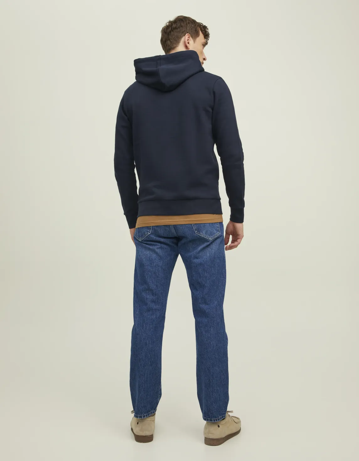 Erkek Kapüşonlu Premium Baskılı Sweatshirt - Bluarchie Mavi