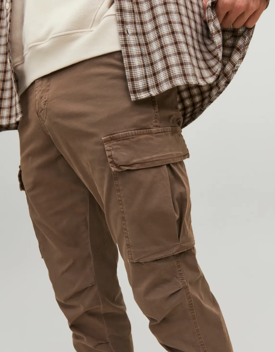 Erkek Yandan Cepli Kargo Pantolon - Tace Kahverengi