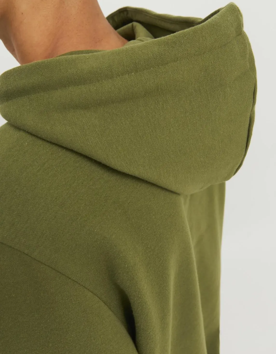 Erkek Logolu Kapüşonlu Sweatshirt - Dust Yeşil