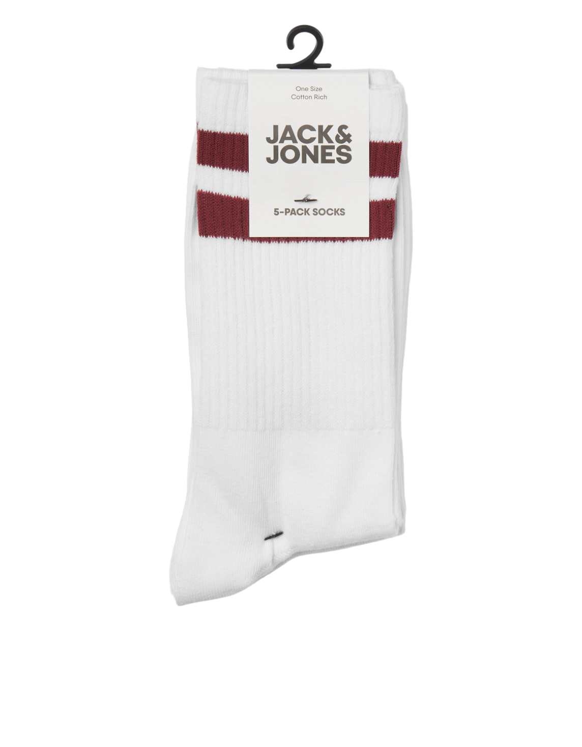 Çizgili Beşli Çorap Paketi - Two Kırmızı