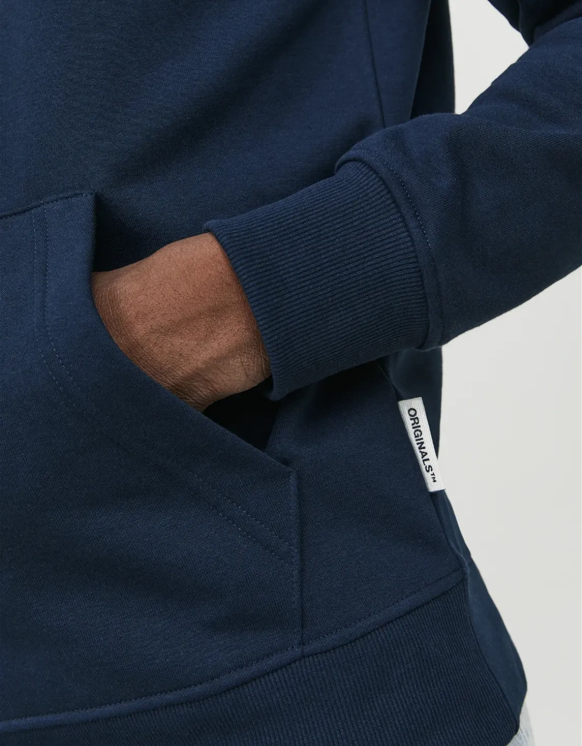 Erkek Logo Baskılı Kapüşonlu Sweatshirt - Lakewood Mavi