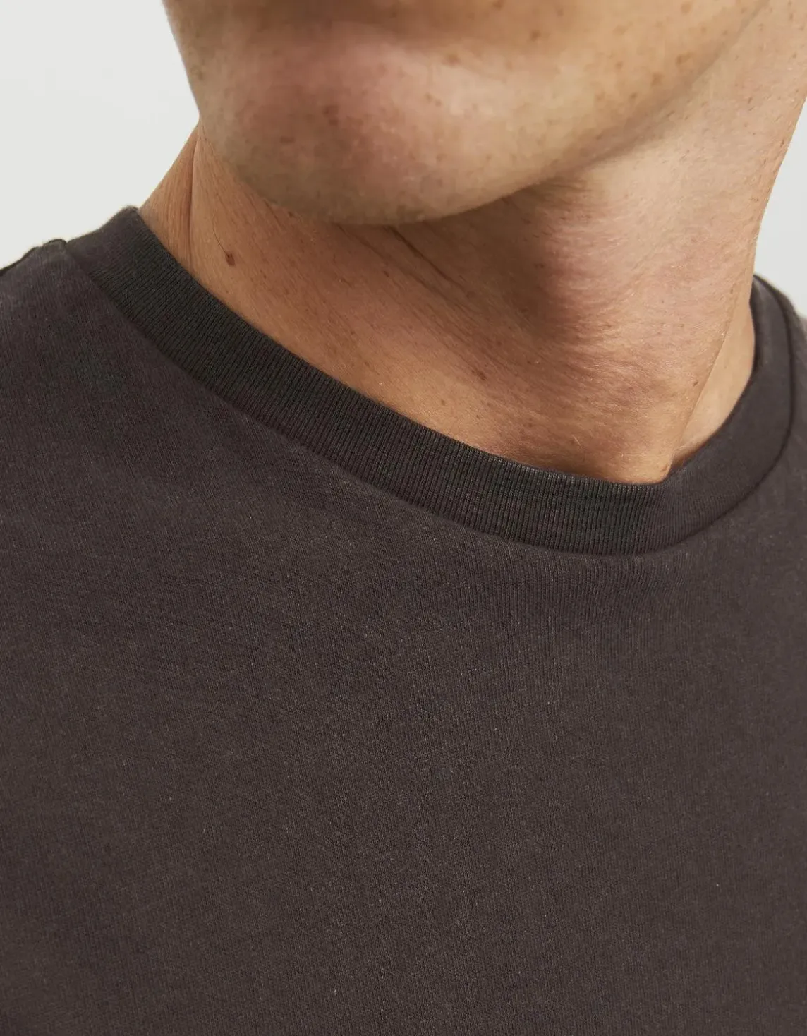 Erkek Sırt ve Göğüs Baskılı Tişört - Society Kahverengi
