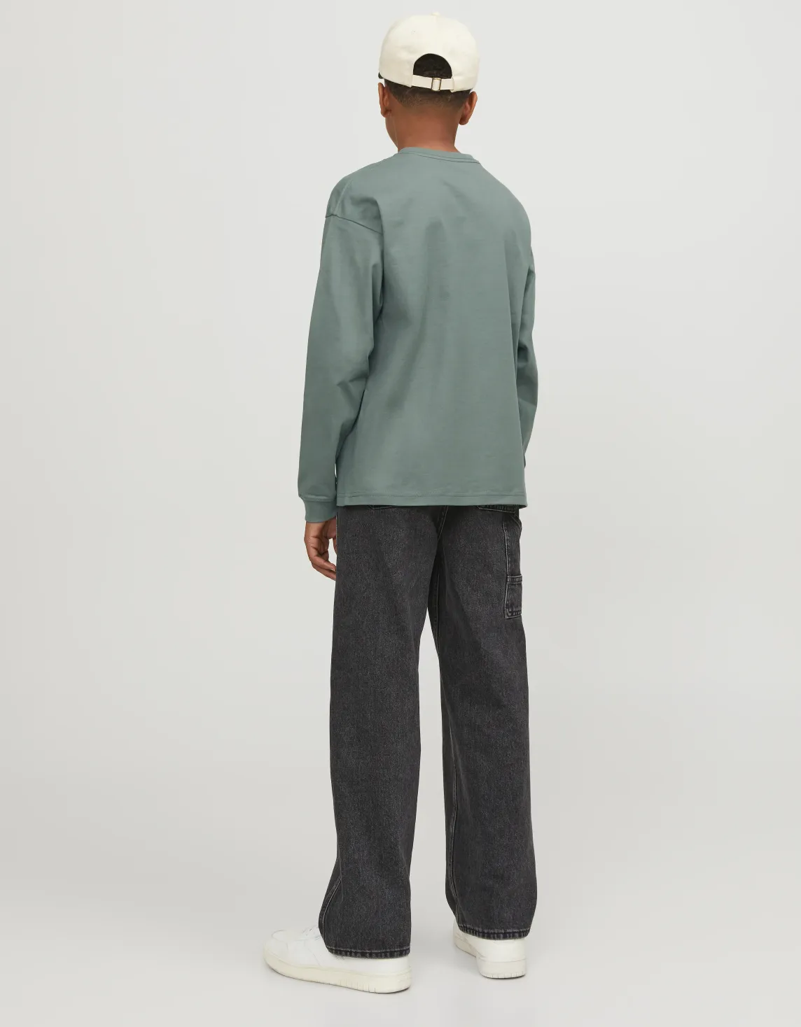 Çocuk Uzun Kollu Baskılı Tişört - Vesterbro Yeşil